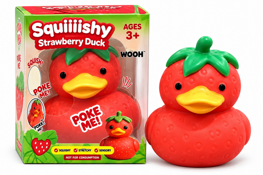 Jumb Strawberry Duck Squishy