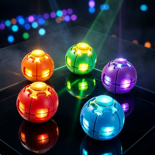 Press Spin and Light Up Spin Top