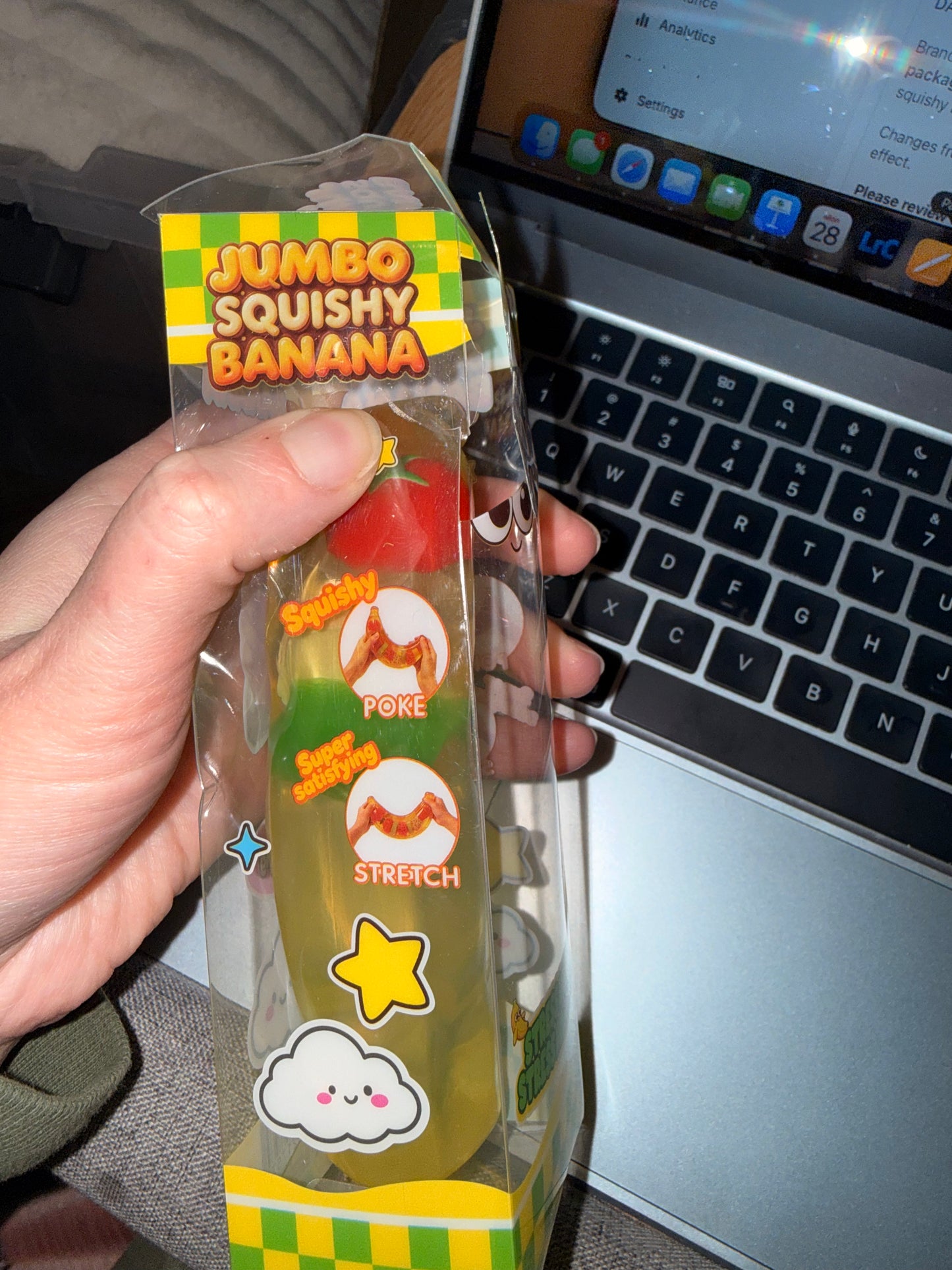 Jumbo Squishy Banana — Damaged Box