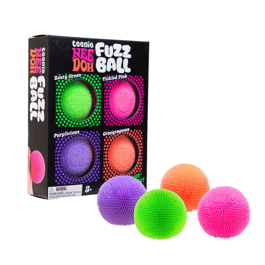 NeeDoh Teenie Fuzz Ball 4pk