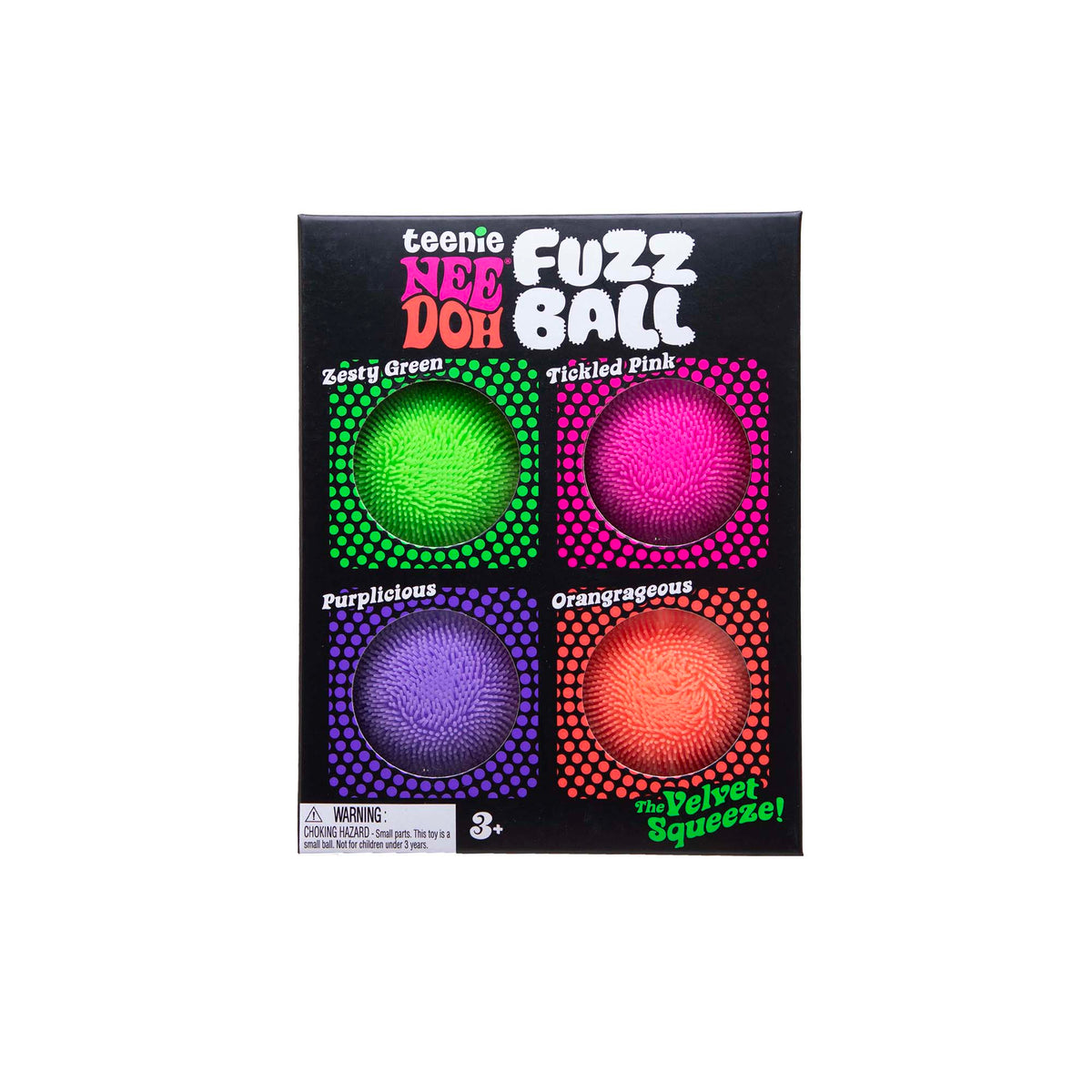 NeeDoh Teenie Fuzz Ball 4pk