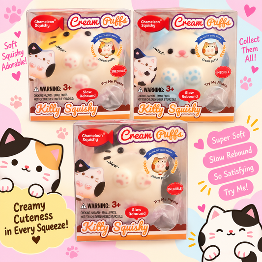 Cream Puff Kitty Squishy