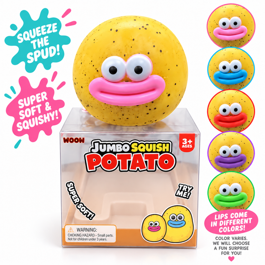 Jumbo Funny Face Potato Squish