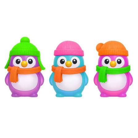 NeeDoh Christmas Polar Glow Penguins