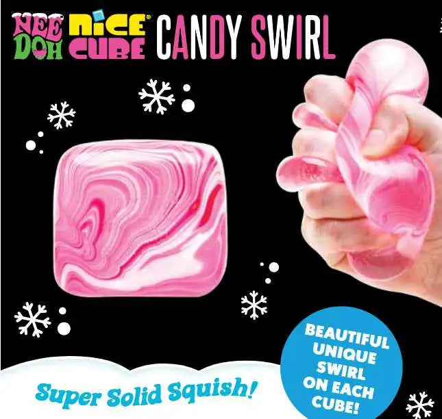 NeeDoh Christmas Candy Swirl Nice Cube