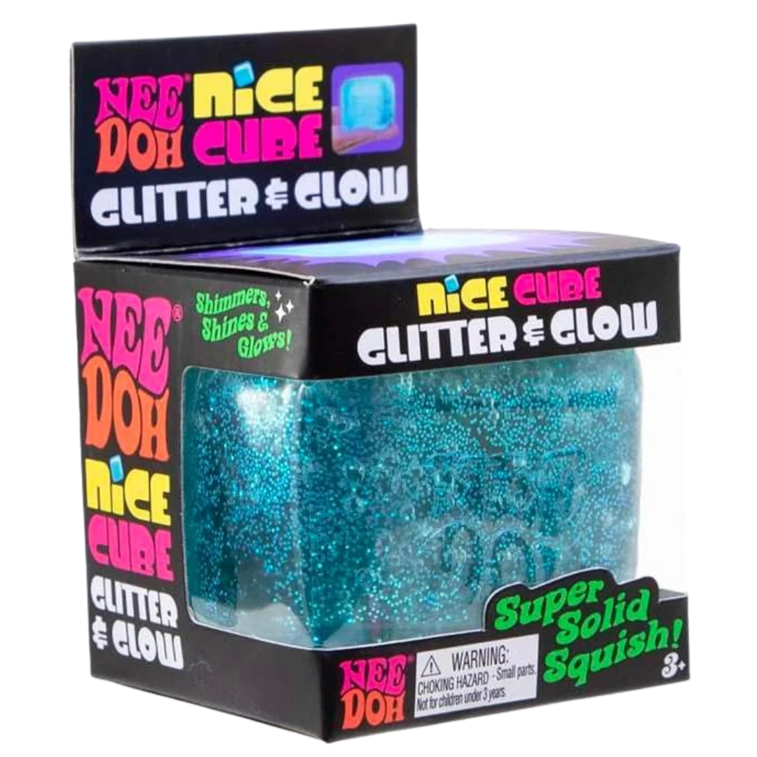 NeeDoh Nice Cube Glitter + Glow