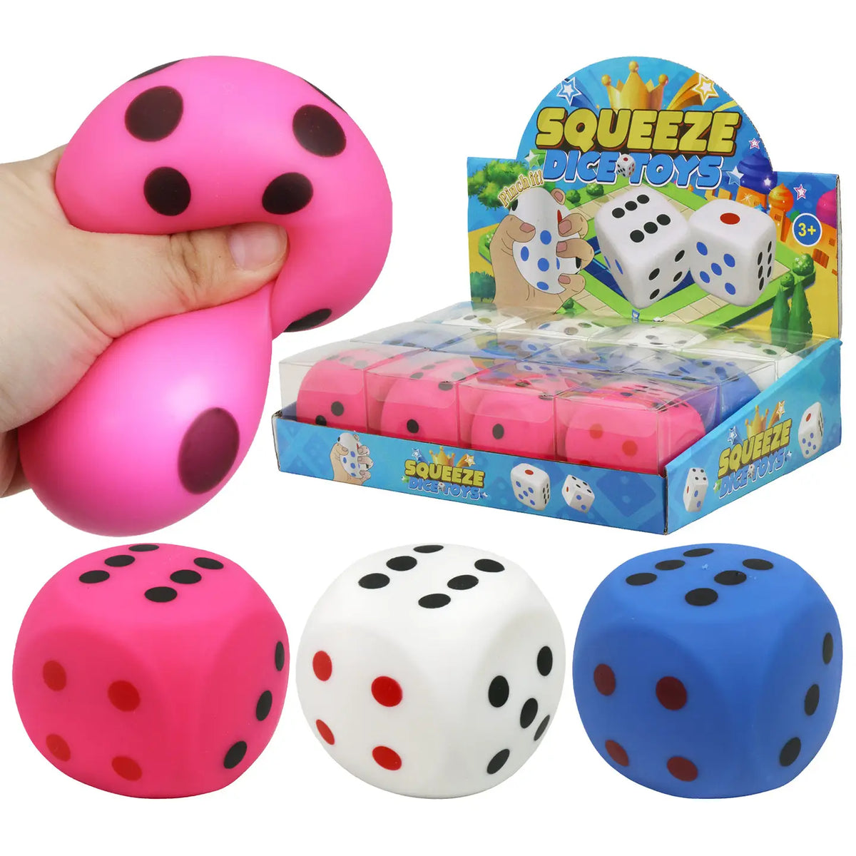 Colorful Soft Fluffy Dice