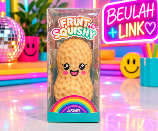 Crunchy Peanut Squishy – Kawaii Face