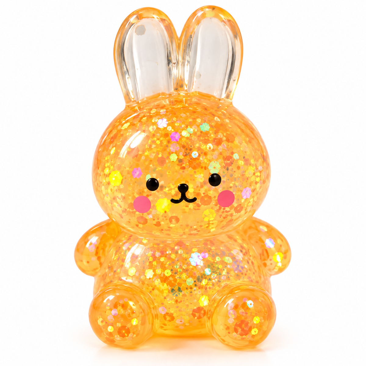 Glitter Bunny Squeeze Toy