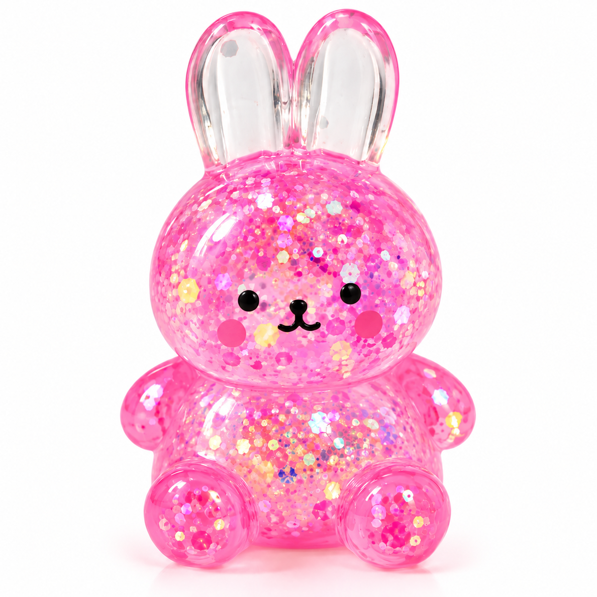Glitter Bunny Squeeze Toy