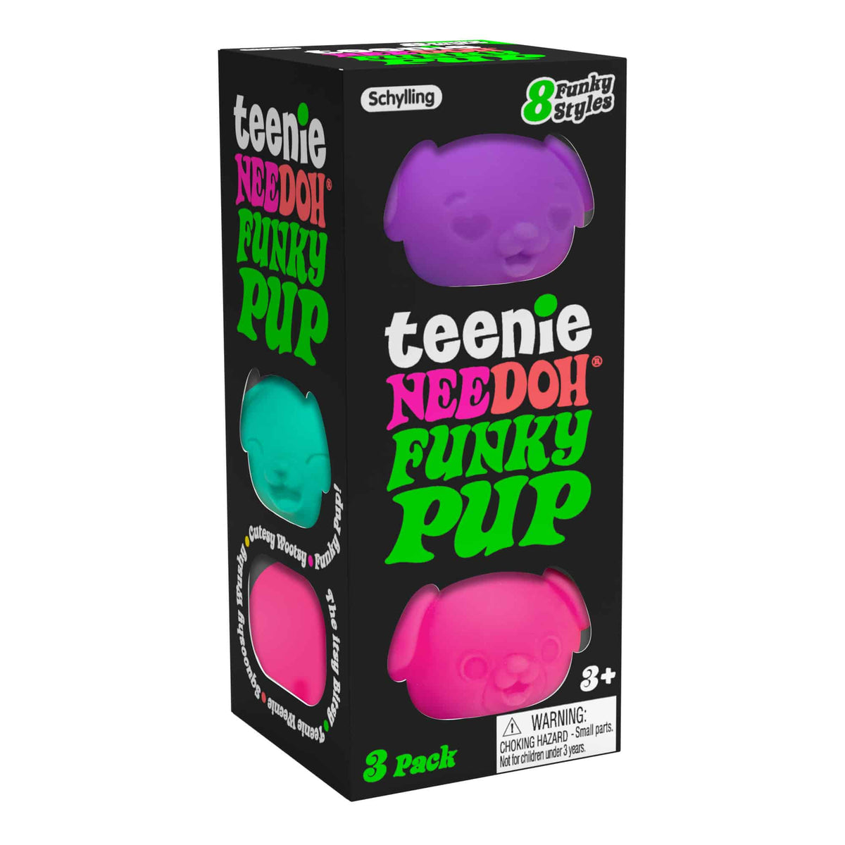 NeeDoh Teenie Funky Pups 3 pack
