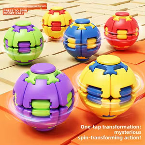 Push To Spin Fidget Ball