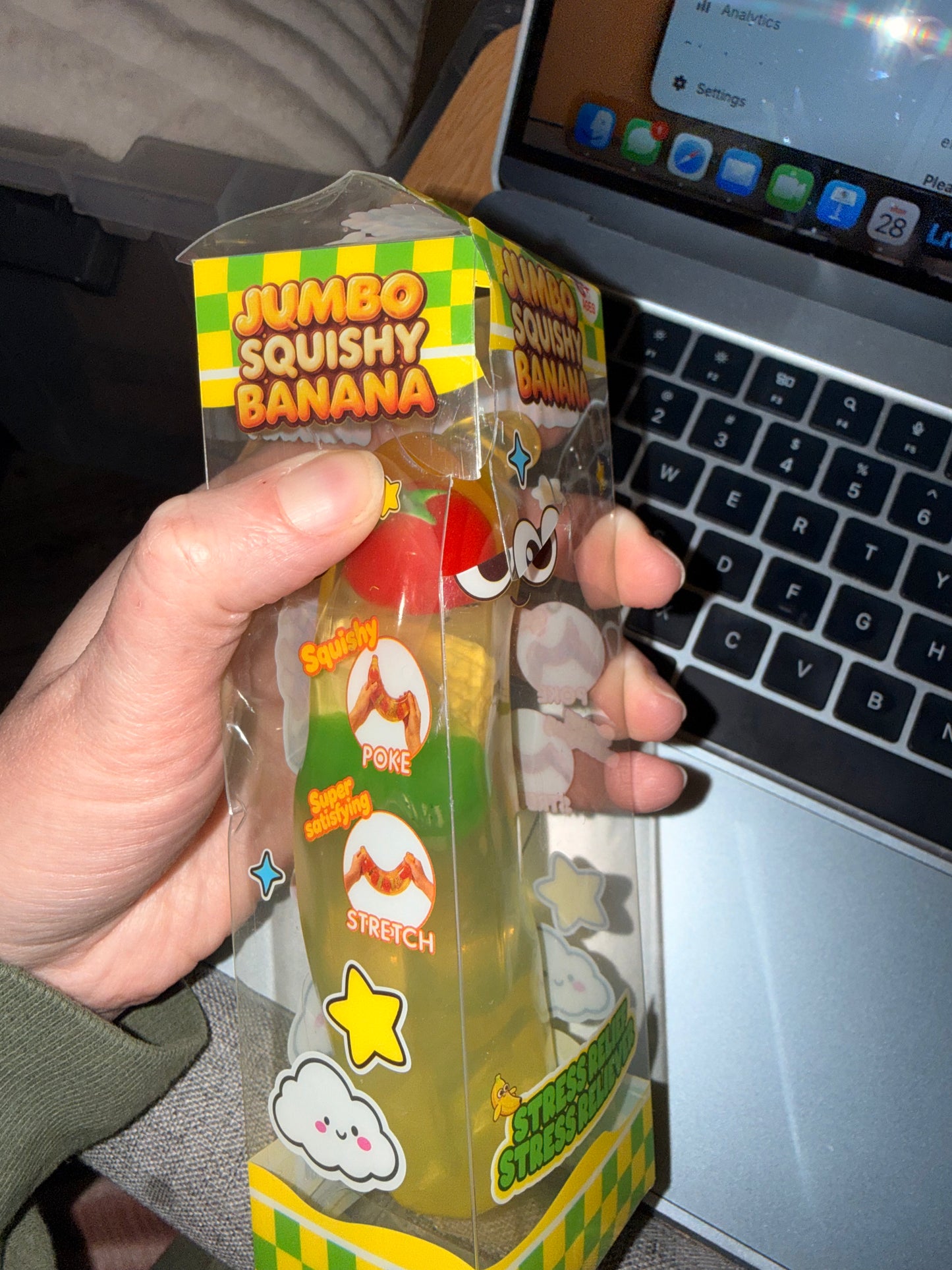 Jumbo Squishy Banana — Damaged Box
