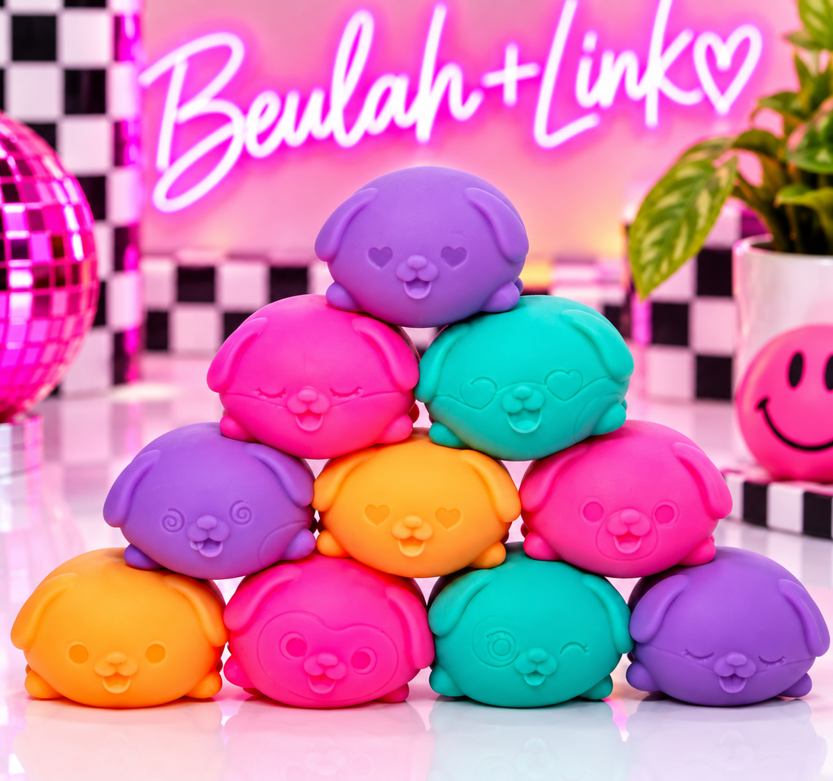 NeeDoh Teenie Funky Pups 3 pack