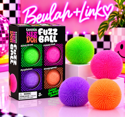 NeeDoh Teenie Fuzz Ball 4pk
