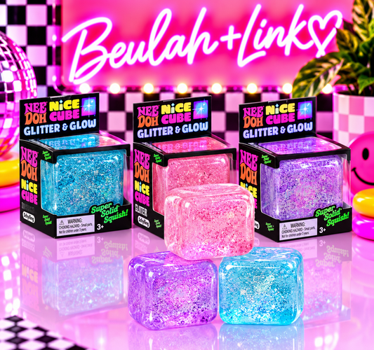 NeeDoh Nice Cube Glitter + Glow