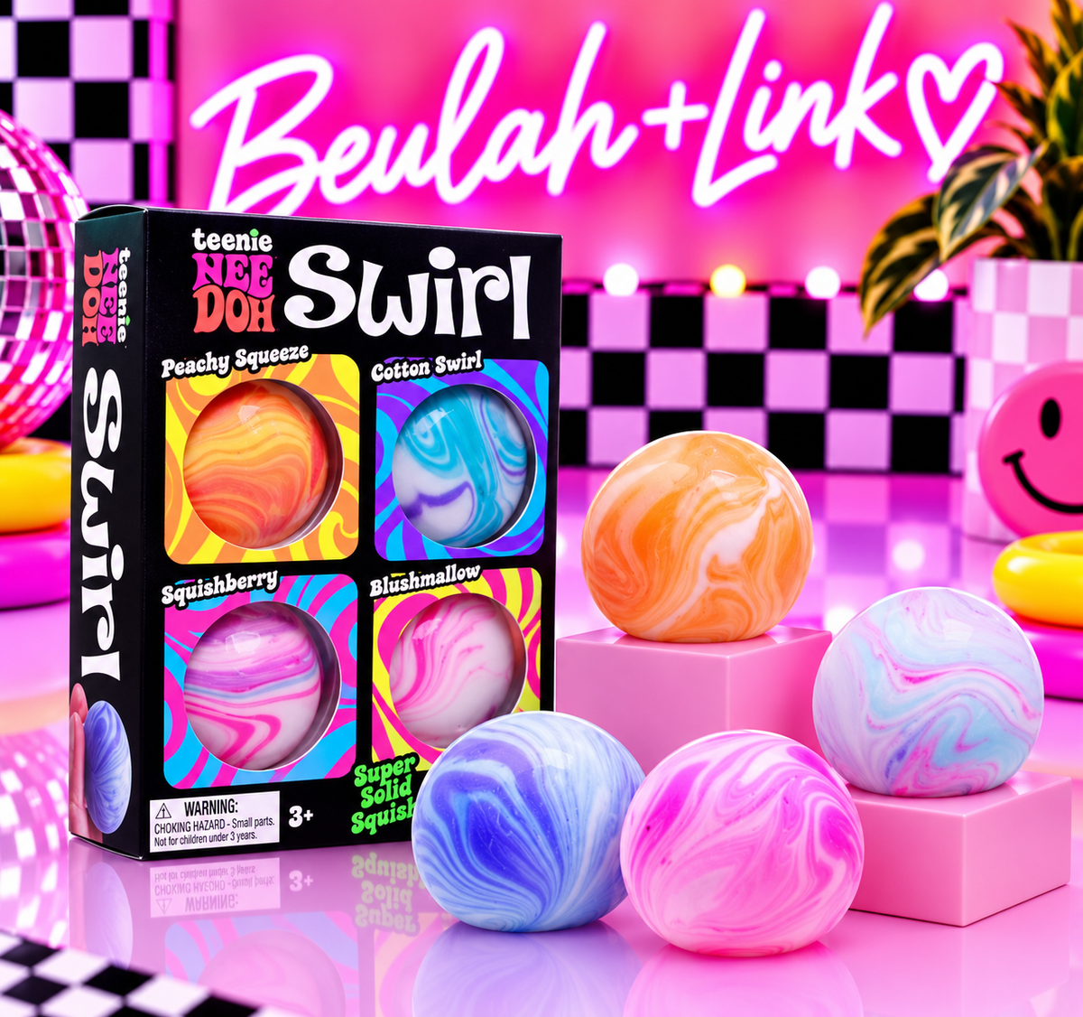 NeeDoh Teenie Swirl 4PK