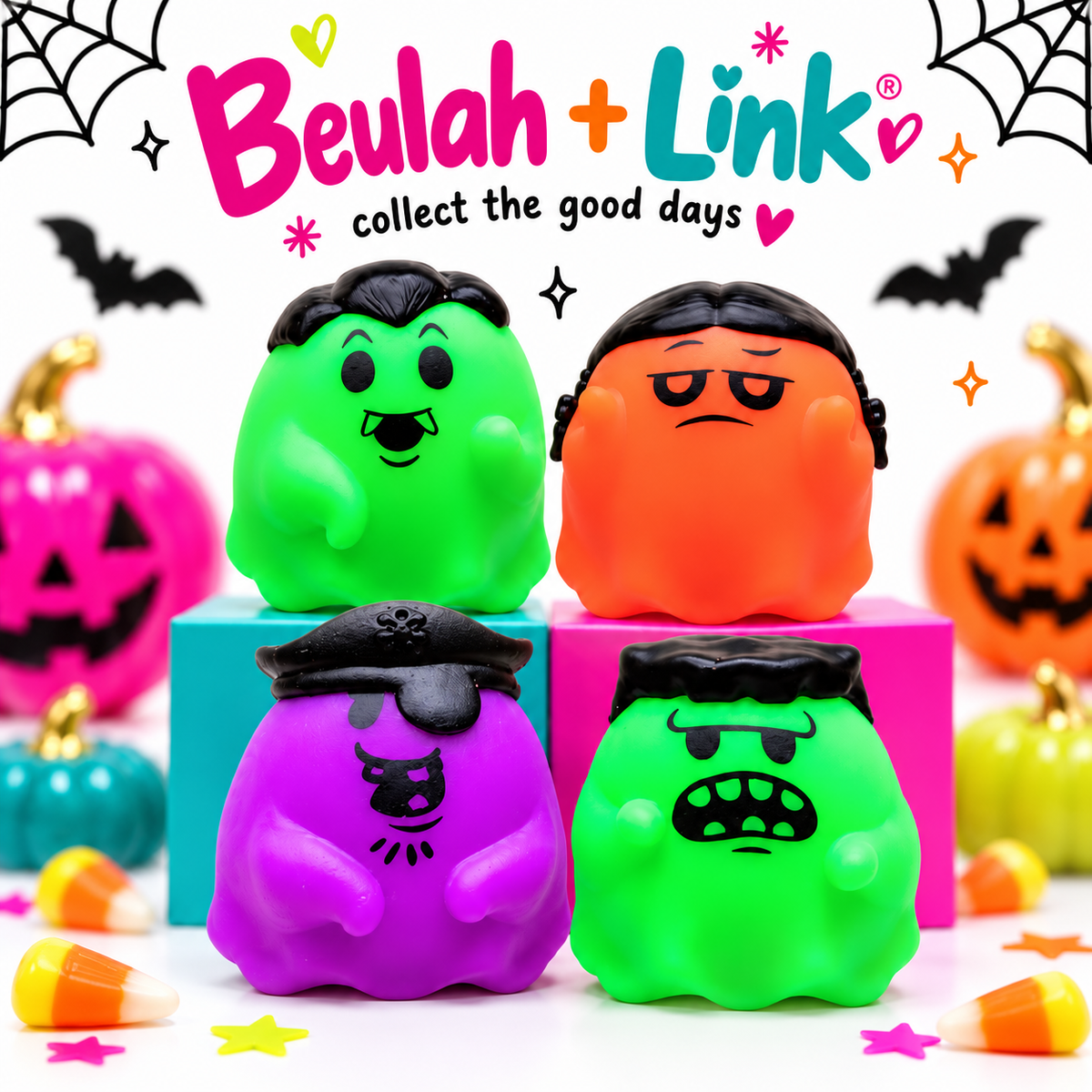 NeeDoh Halloween Głowy Ghost