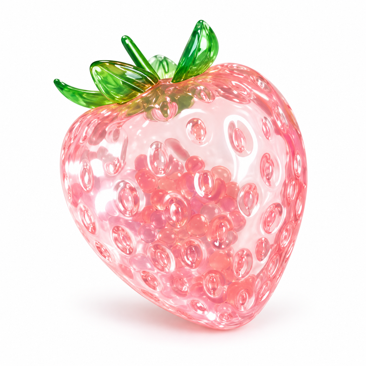 Crystal Strawberry Squishy
