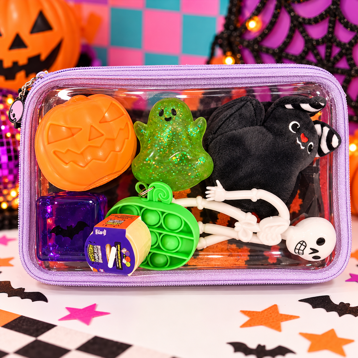 Halloween Large Squishy Take-Along Case + Surprise Bundle