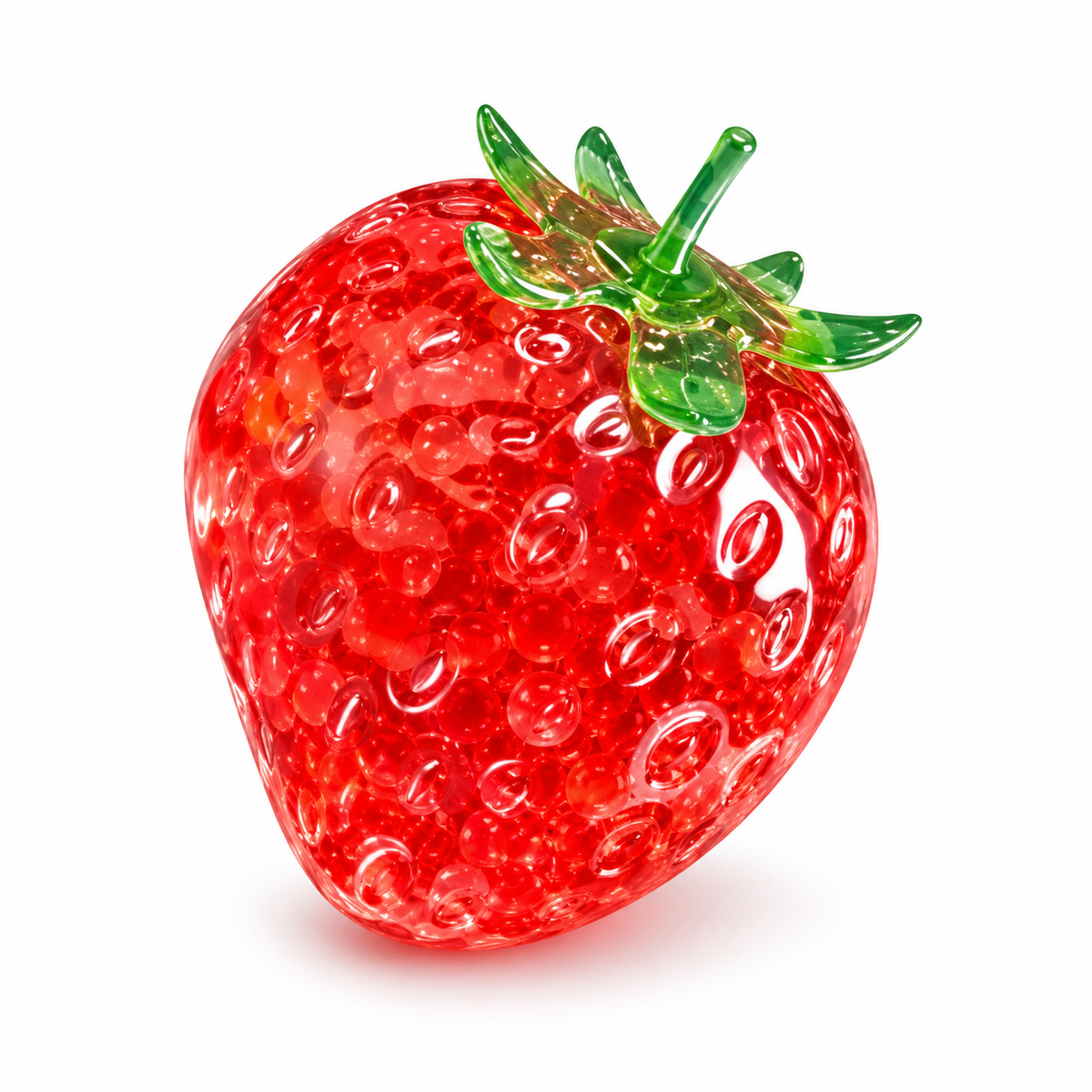 Crystal Strawberry Squishy