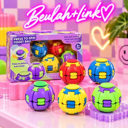 Push To Spin Fidget Ball