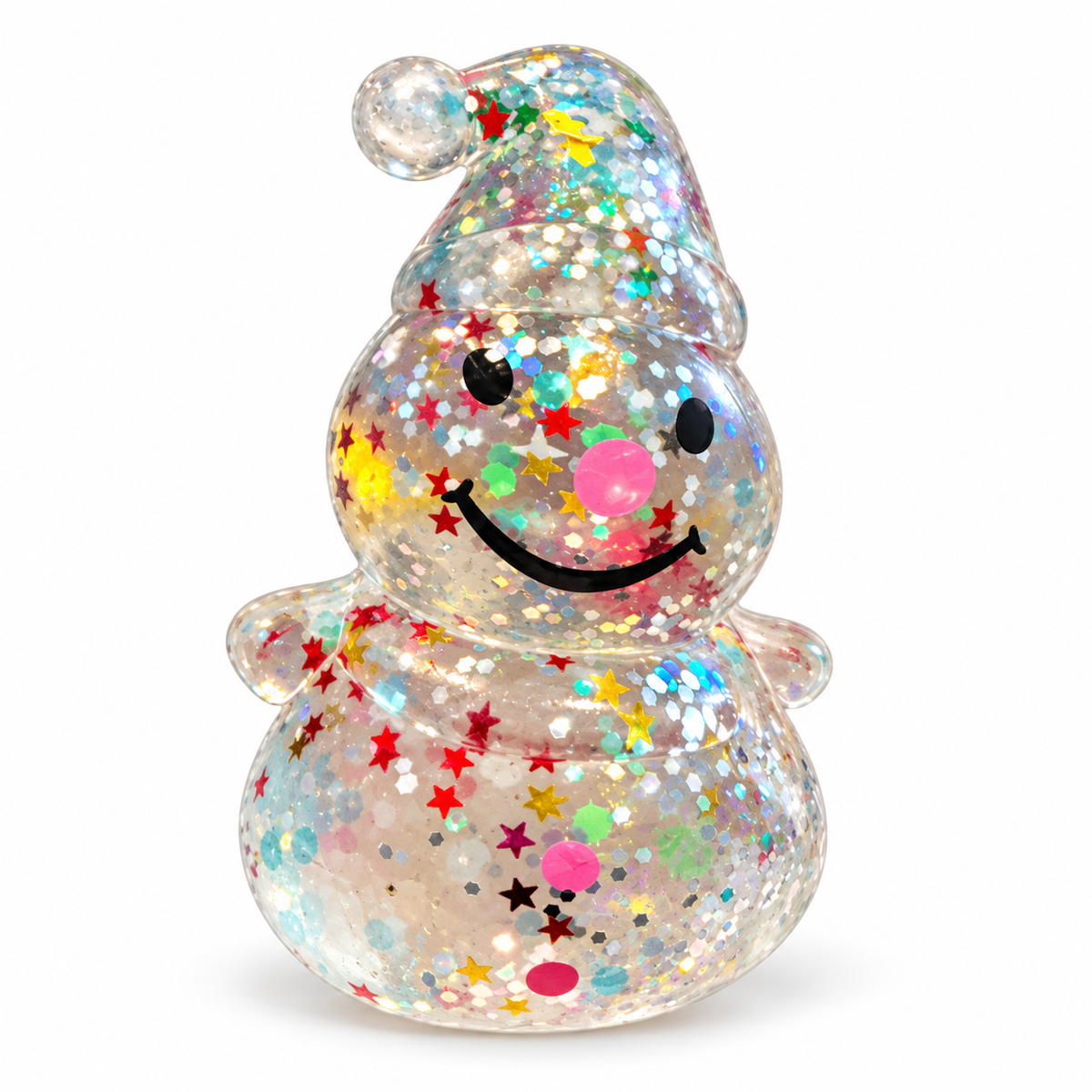 Sparkling Snow Man Squishy