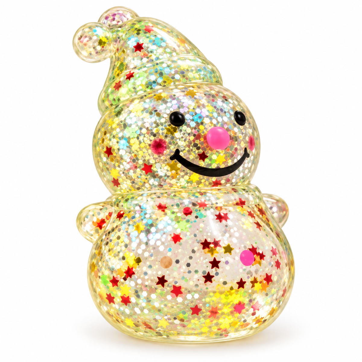 Sparkling Snow Man Squishy