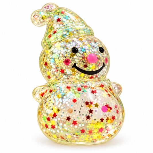 Sparkling Snow Man Squishy