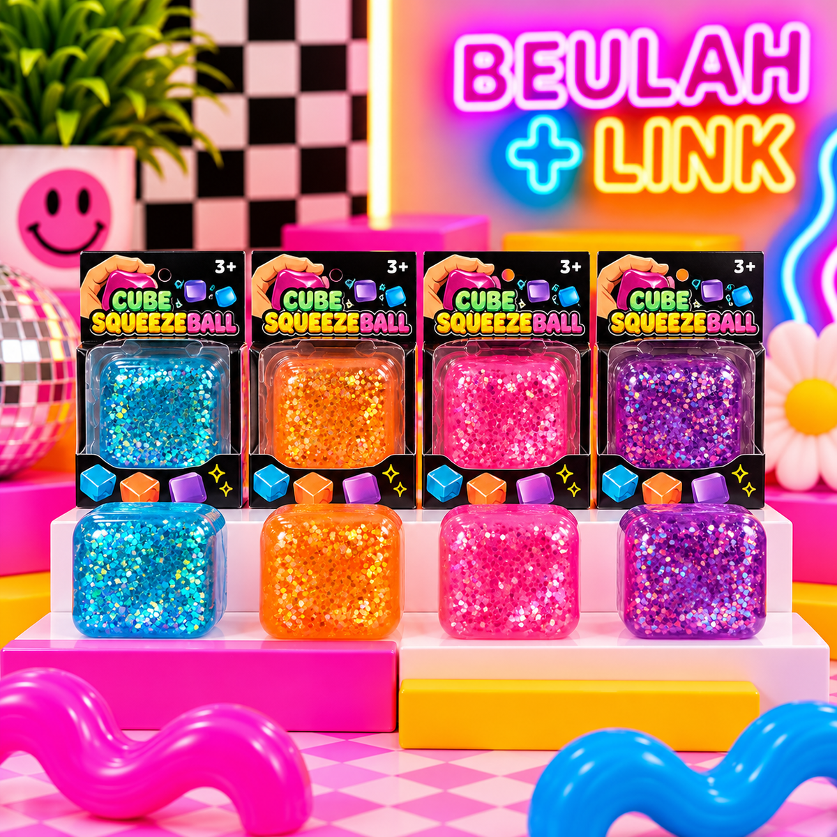 Cube Squeezeball Cubes 4pk