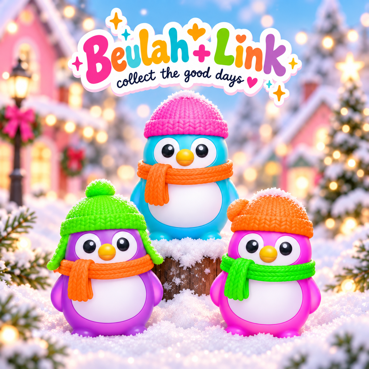 NeeDoh Christmas Polar Glow Penguins