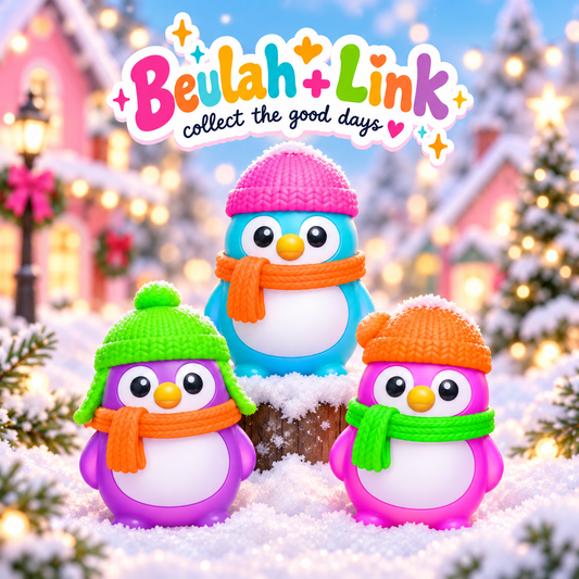 NeeDoh Christmas Polar Glow Penguins