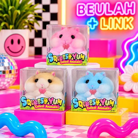 Ja-Ru Squeesh yum Velvet Hamster