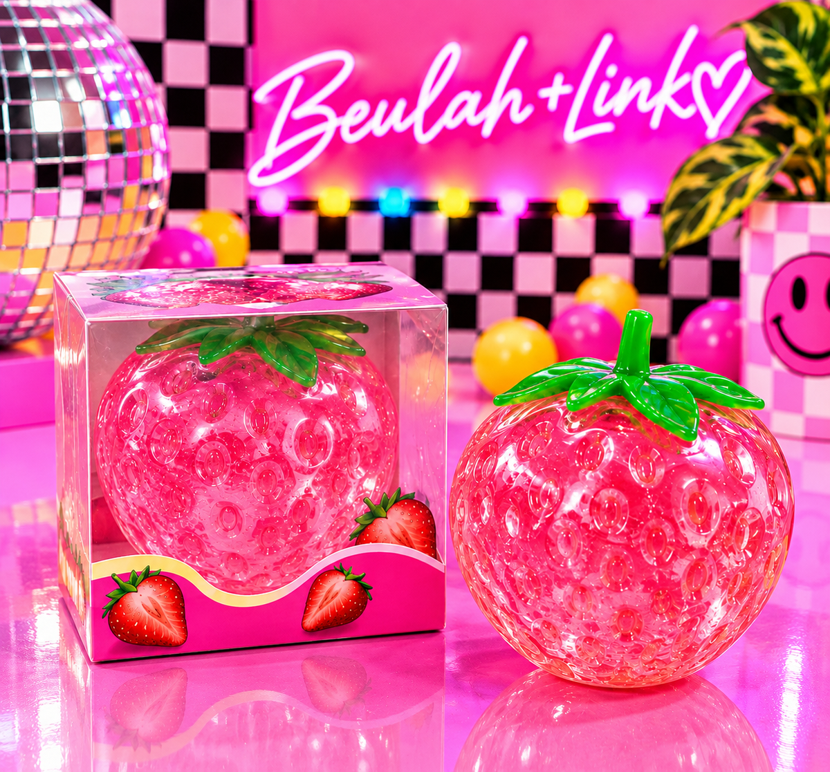 Crystal Strawberry Squishy