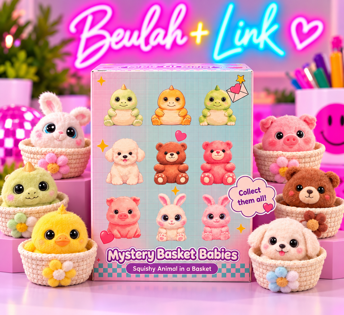 SURPRISE! Cute Animal In A Basket