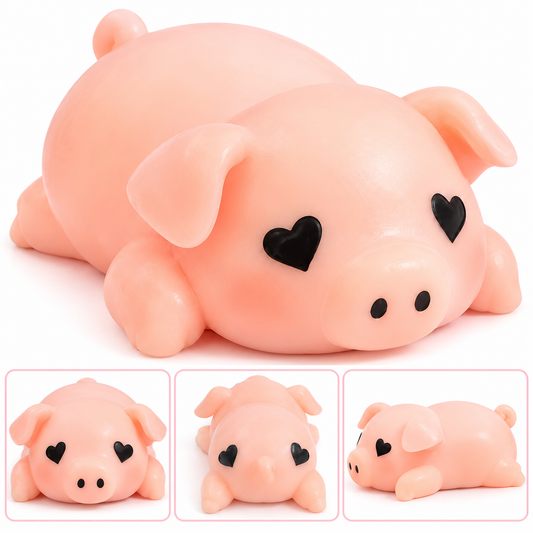 Jumbo Heart Pig Squishy