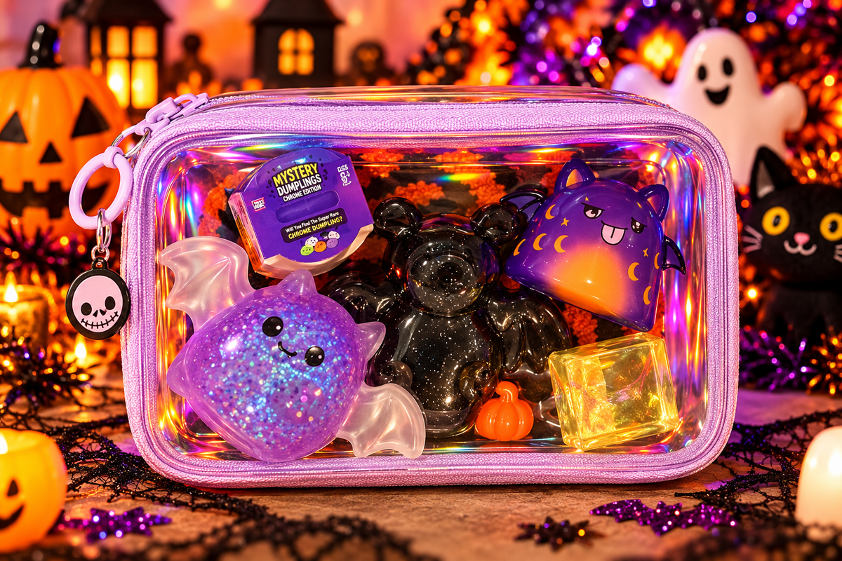 Halloween Medium Squishy Take-Along Case + Surprise Bundle