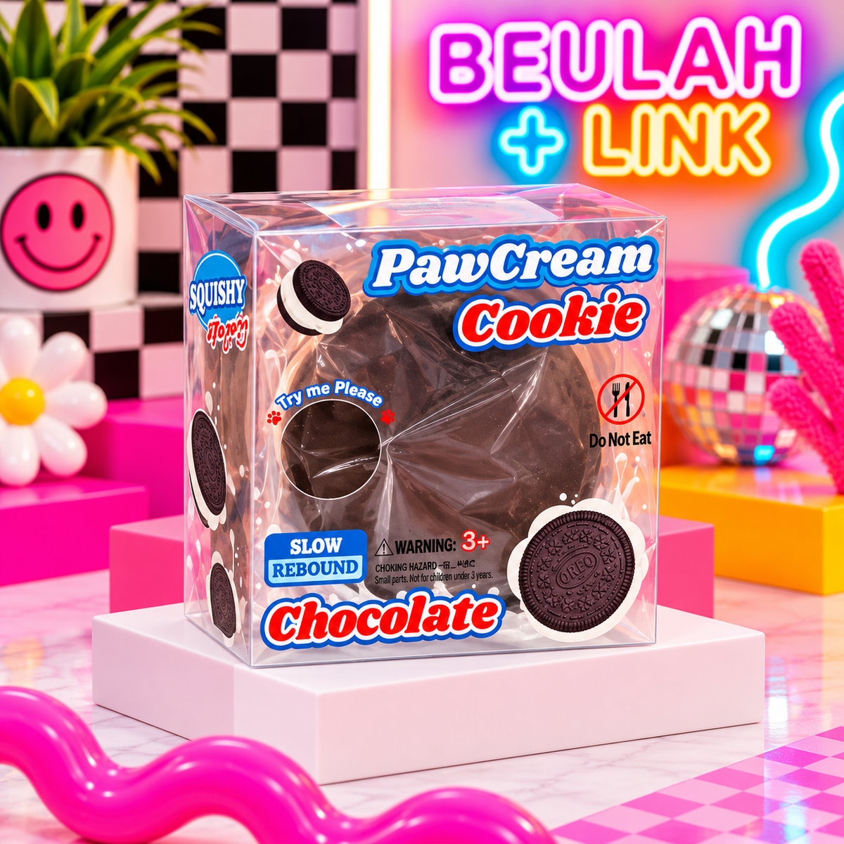 Paw Cream Cookie Scented Squishy