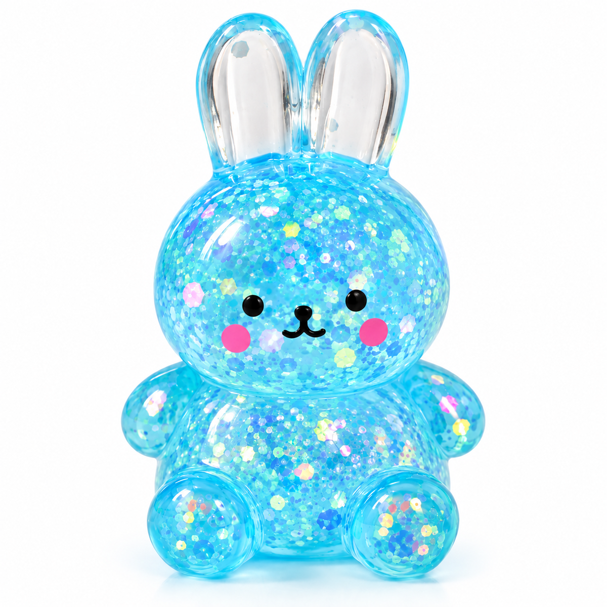 Glitter Bunny Squeeze Toy