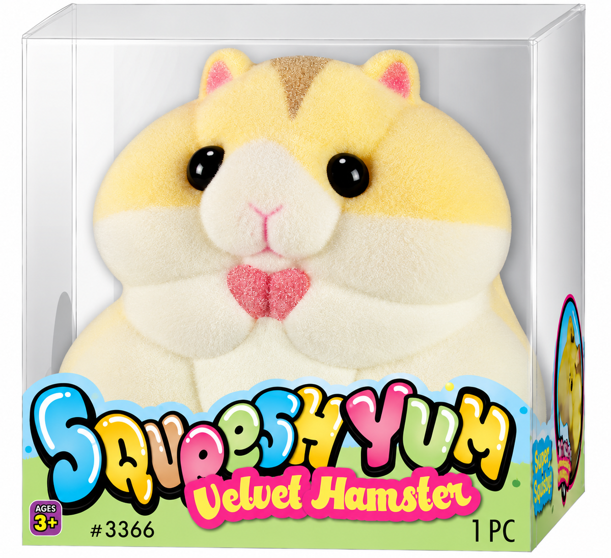 Ja-Ru Squeesh yum Velvet Hamster