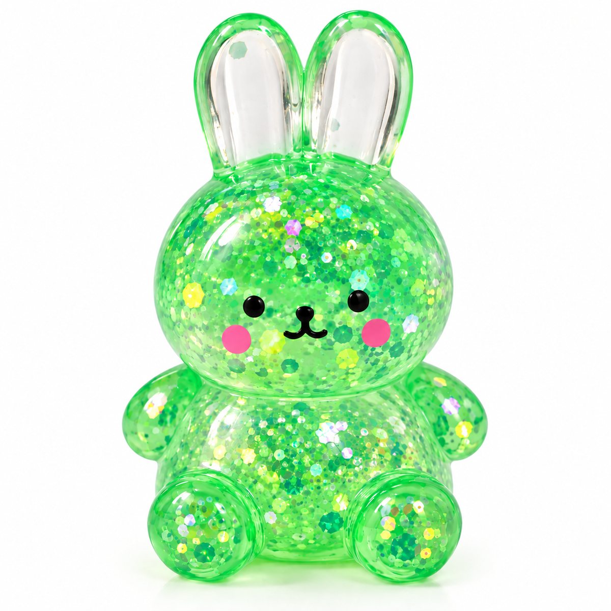 Glitter Bunny Squeeze Toy