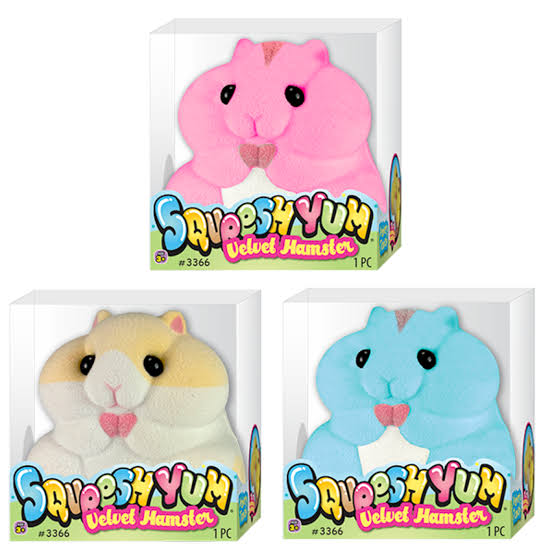 Ja-Ru Squeesh yum Velvet Hamster