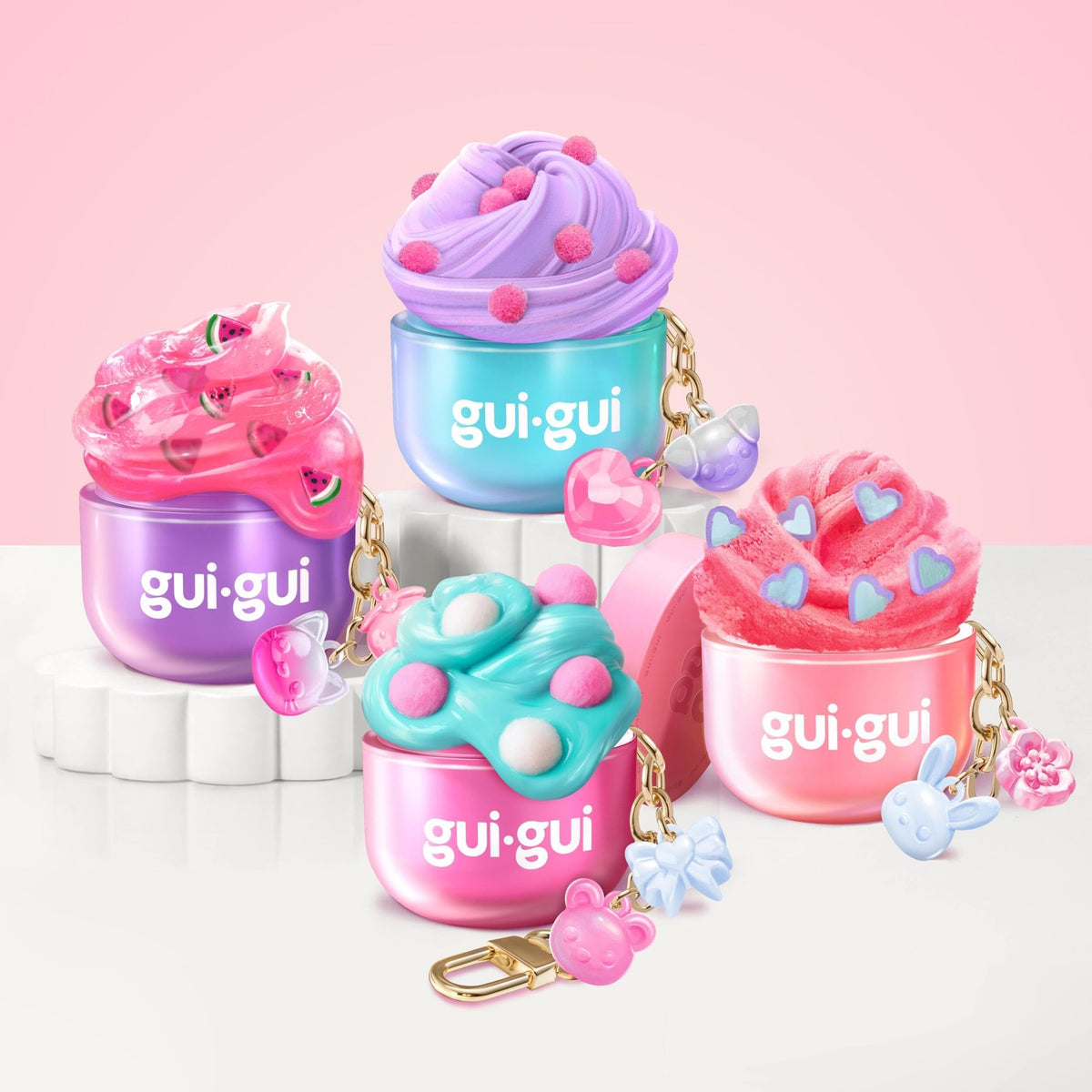 Gui Gui Mini Slime Keychain